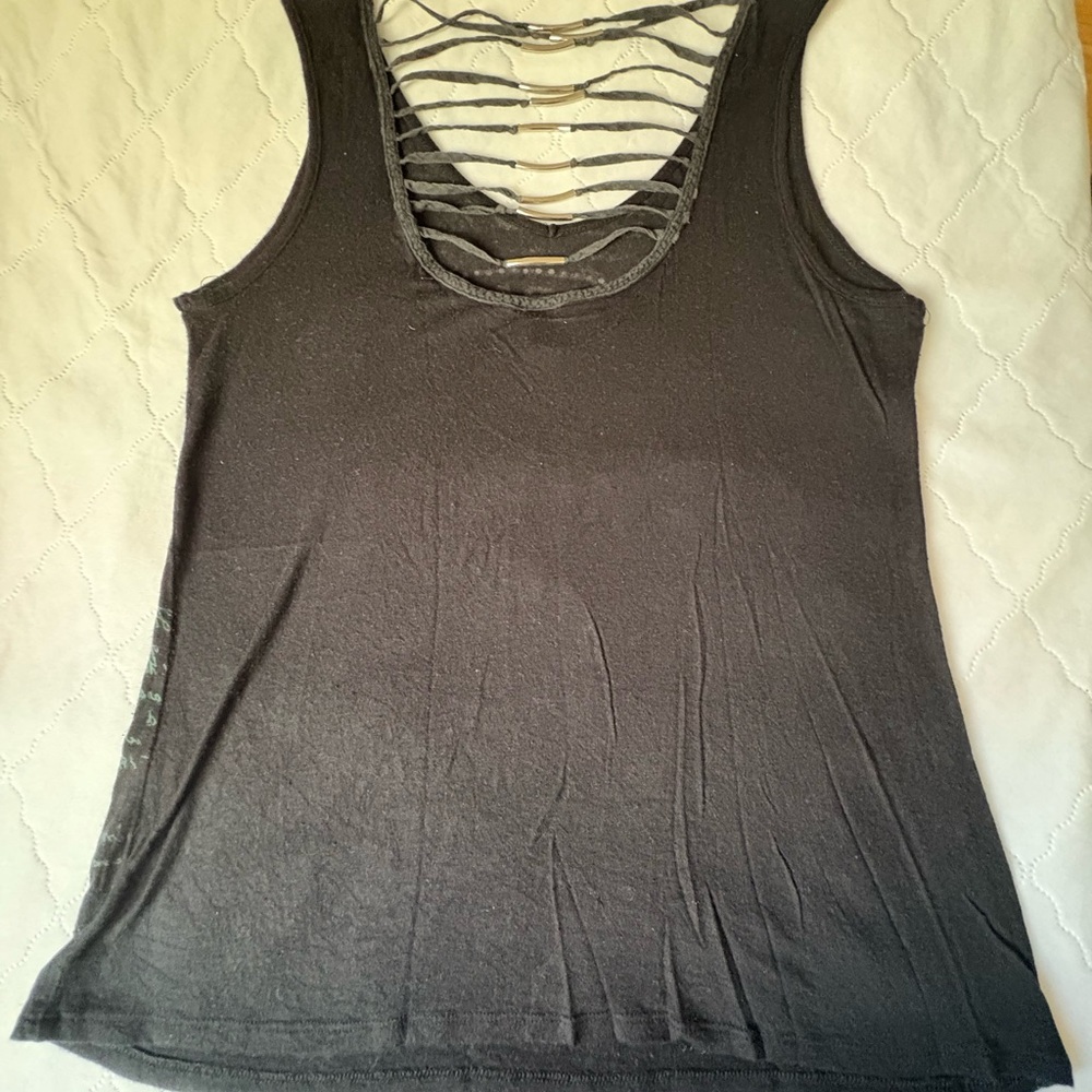 Harley-Davidson Black and Green Skull Tank - Picture 2 of 6